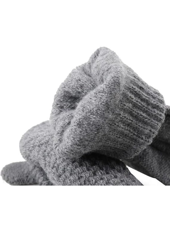 ChicAbode 4-Pairs Winter Gloves for Women, Cold Weather Upgraded Touch Screen Gloves Women, Anti-slip Soft Elastic Thermal Knit Warm Winter Gloves, Womens Warm Fleece Lined Knit Gloves - Image 3